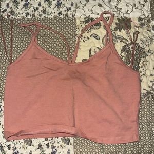 Pink crop top